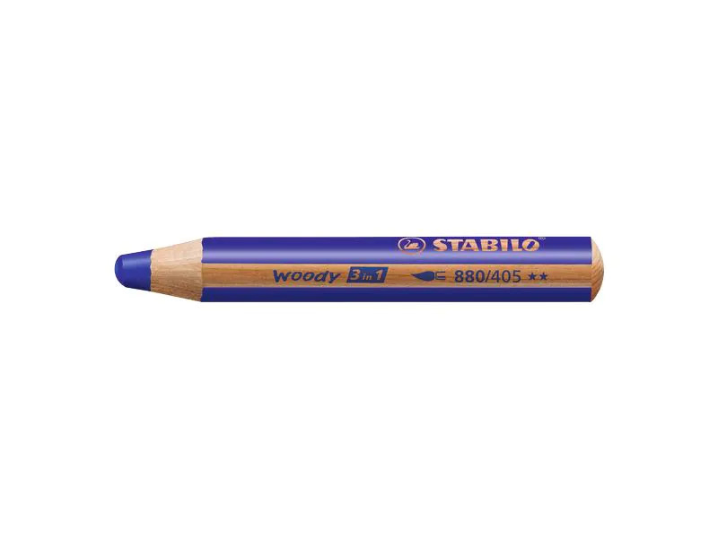 STABILO Farbstifte Woody 3 in 1 Ultramarinblau