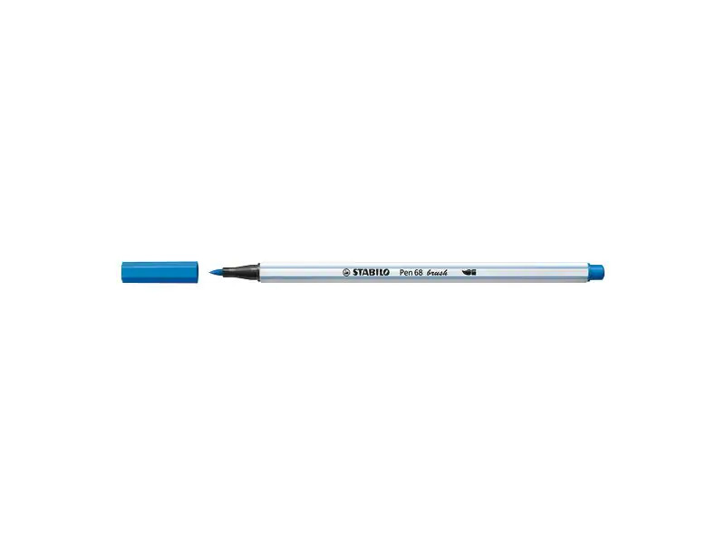 STABILO Fasermaler Pen 68 brush Dunkelblau