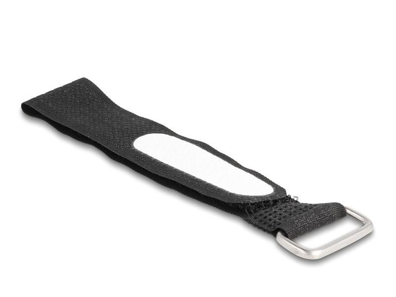 Delock Klettkabelbinder Schwarz 203 mm x 20 mm 5 Stück