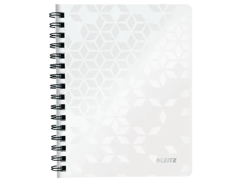 Leitz Notizheft WOW College A5, Kariert, Weiss