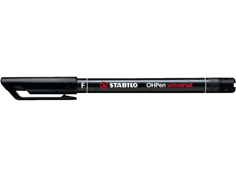 STABILO Folienstift OHPen universal F Permanent, Schwarz