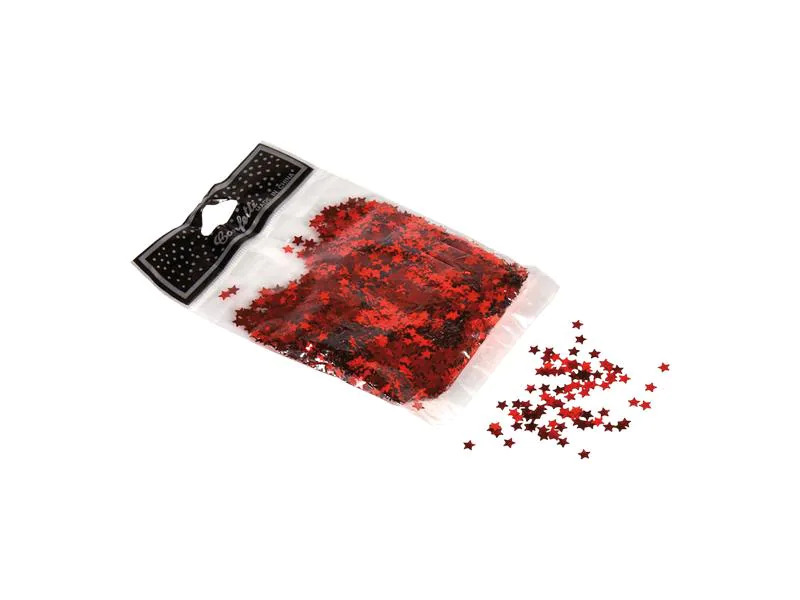 Dekomat AG Streudeko Sterne 30 g, 0.5 cm, Rot