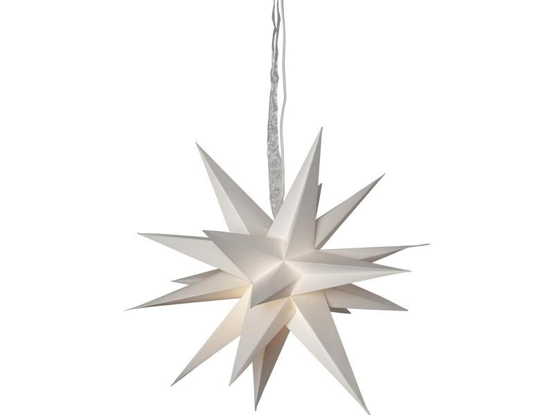 Star Trading Papierstern December, Weiss, Ø 45 cm