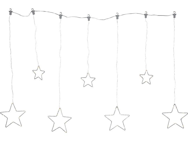 Star Trading LED-Lichtervorhang Dew Drop Stars, 84 LED, 1.2 m