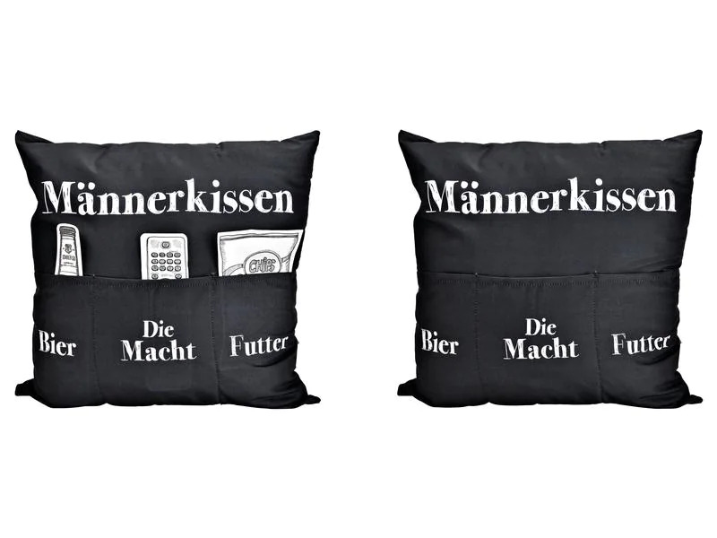 G. Wurm Kissen «Männerkissen» 40 cm x 40 cm