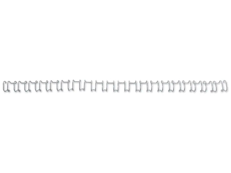 GBC Binderücken Wire Bind 21 Ø 10 mm, Silber, 100 Stück