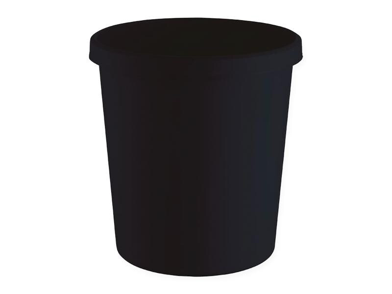 Helit Papierkorb 18 l, Schwarz