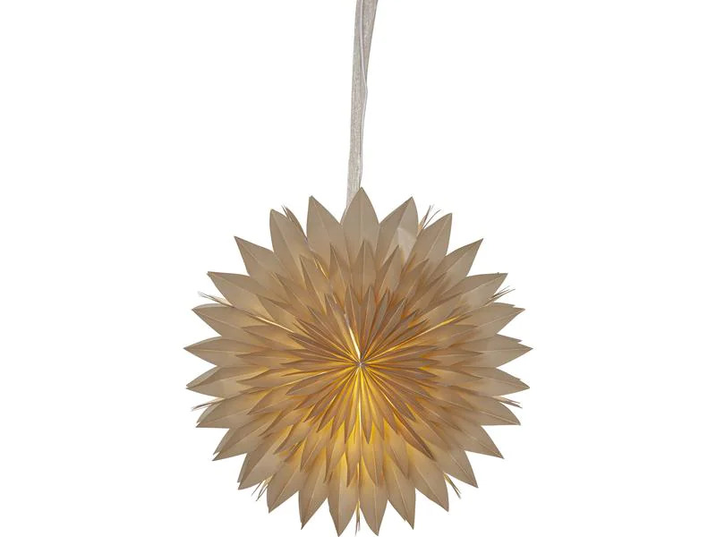 Star Trading Papierstern Dis, Beige, Ø 50 cm