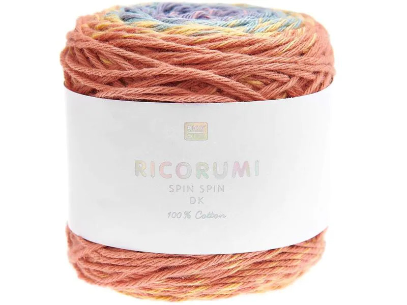 Rico Design Wolle Ricorumi Spin Spin 50 g, Earthy Rainbow