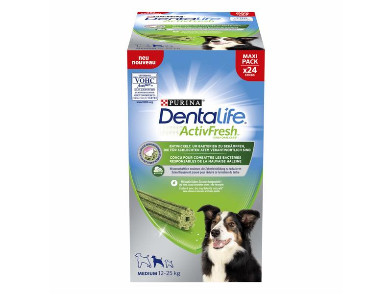 Purina Dentalife Kausnack ActivFresh Medium, 24 Sticks