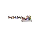 Konstsmide LED-Figur Schneemann mit Schlitten, 38 cm