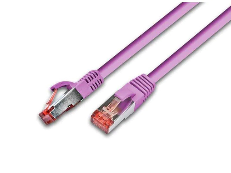 Wirewin Patchkabel RJ-45 - RJ-45, Cat 6, S/FTP, 0.25 m, Pink