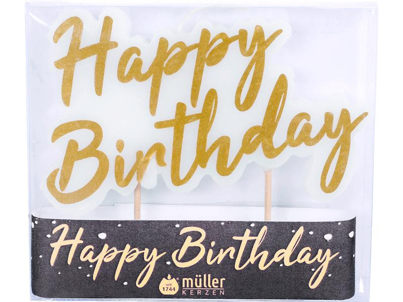müller Kerzen Kerze Happy Birthday 1 Stück