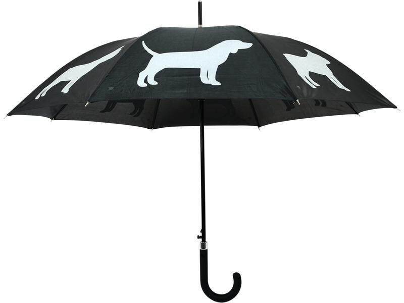 Esschert Design Schirm Reflektor Hunde Grau/Schwarz