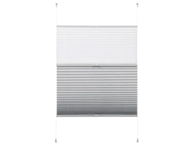 Gardinia Plissée Easyfix, Day &amp; Night 50 x 130 cm, Weiss