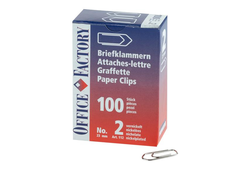 Smart Office Büroklammer Gr. 2, Länge 23 mm, 100 Stück