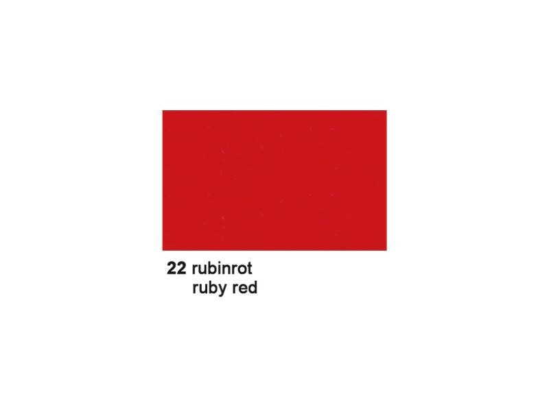 URSUS Tonzeichenpapier 50 x 70 cm 130 g/m², 10 Blätter, Rubinrot