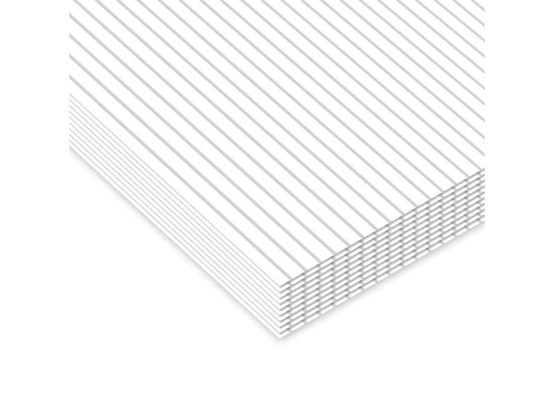 URSUS Wellpapier 50 x 70 cm 10 Stück, Weiss