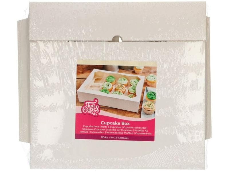 Funcakes Cupcake-Box für 12 Cupcakes, 3 Stück