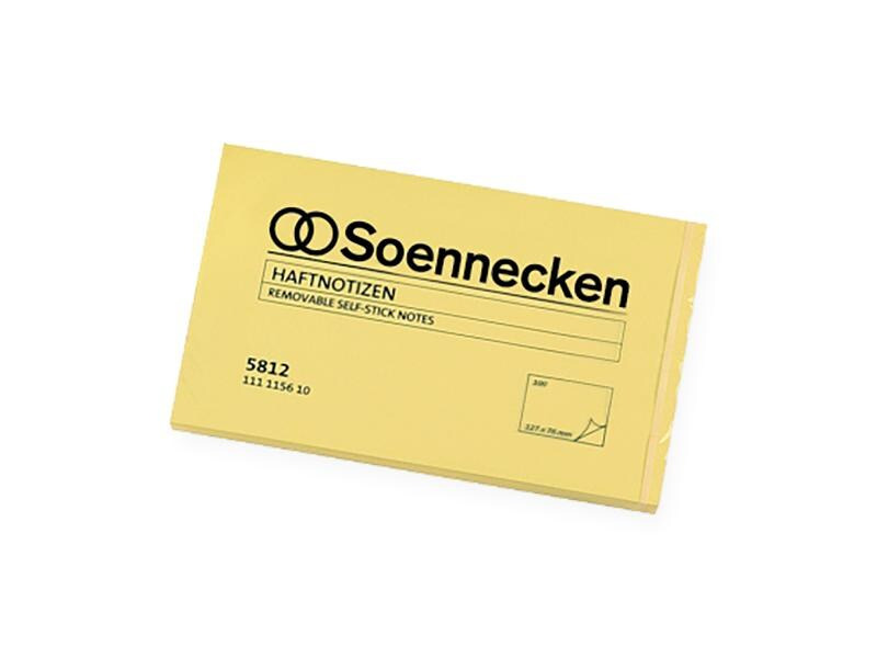 Soennecken Notizzettel 12.5 x 7.5 cm, 12 Stück à 100 Blätter, Gelb