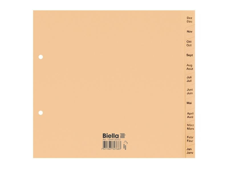 Biella Register Teildeckend, A4, Jan-Dez