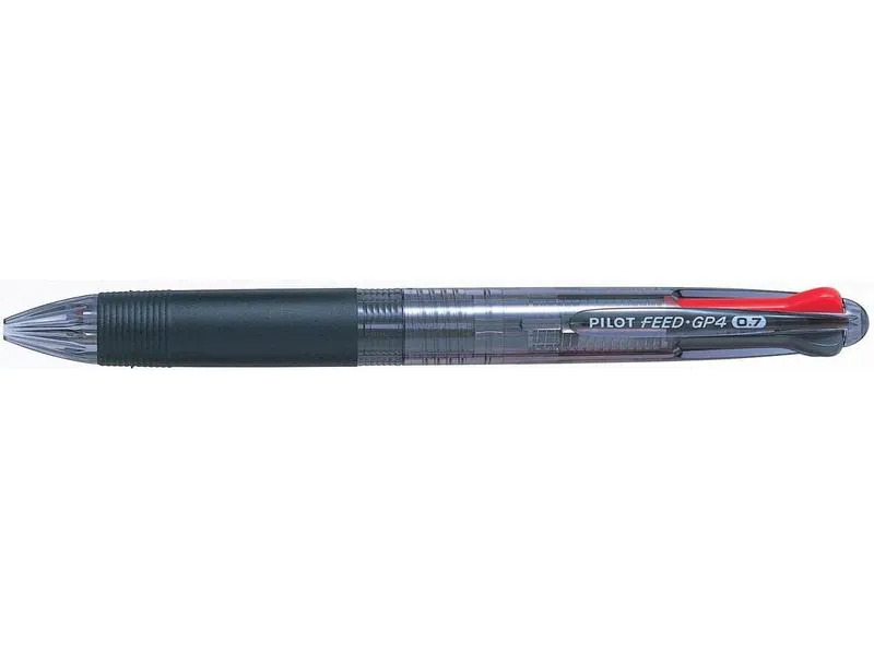 Pilot Mehrfarbenkugelschreiber BegreeN Feed GP4, 0.25 mm, Schwarz