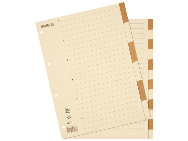 Biella Register Blanko, A4, 1-12