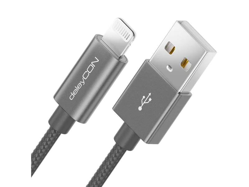 deleyCON USB 2.0-Kabel USB A - Lightning 0.5 m