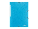 Biella Gummibandmappe A4 Karton, Hellblau