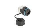 Delock Kabelverbinder RJ45 Buchse zu Cat.6A LSA 1 Stück, Blau