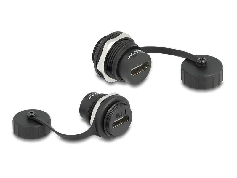 Delock HDMI-A Einbaubuchse IP67 staub- &amp; wassserdicht