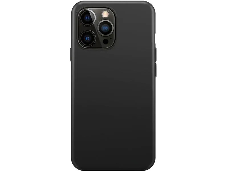Xqisit Back Cover Silicone Case AB  iPhone 14 Pro Schwarz