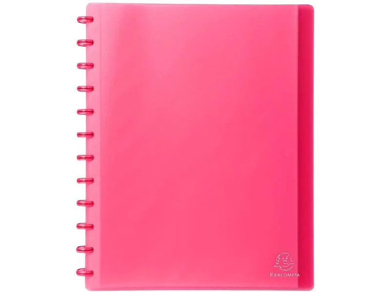 Exacompta Sichtbuch A4 Rot/Transparent