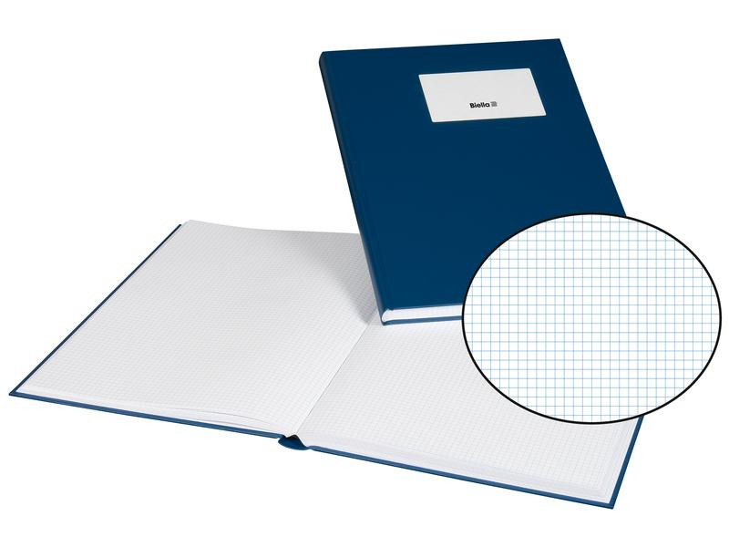 Biella Notizbuch A4, Kariert, Blau