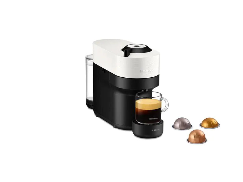 Krups Kaffeemaschine Nespresso Vertuo Pop XN9201 Coconut White