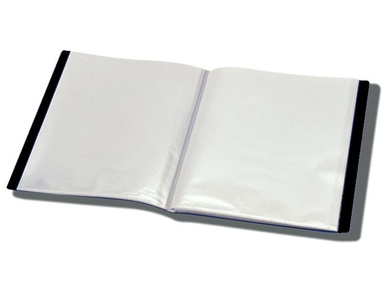 Büroline Sichtbuch A4, 20 Taschen Schwarz