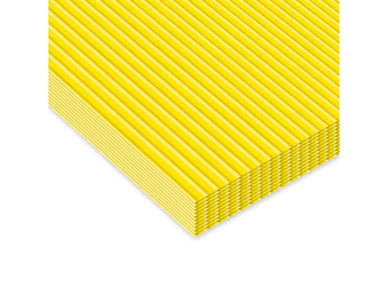 URSUS Wellpapier 50 x 70 cm 10 Stück, Zitronengelb