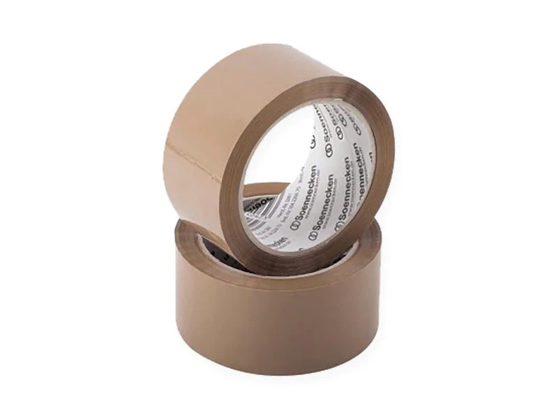 Soennecken Verpackungsband 50 mm x 66 m, Braun, 6 Stück