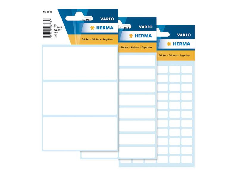 Herma Stickers Vielzweck-Etiketten 3.6 x 8.2 cm, 21 Etiketten