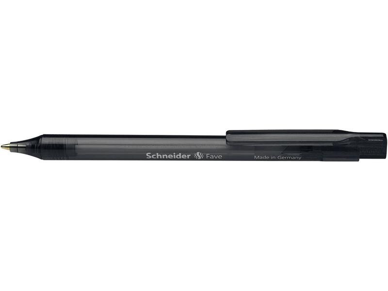 Schneider Kugelschreiber Fave 0.5 mm, Schwarz, 50 Stück