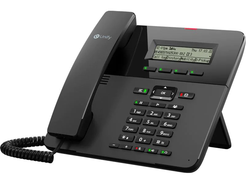 UNIFY SIP Tischtelefon OpenScape CP210 Schwarz