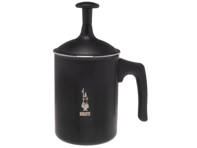 Bialetti Milchschäumer Tuttocrema 6 Tassen, Schwarz