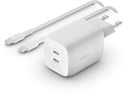 Belkin USB-Wandladegerät Dual USB-C GaN PD 65W + USB-C-Kabel