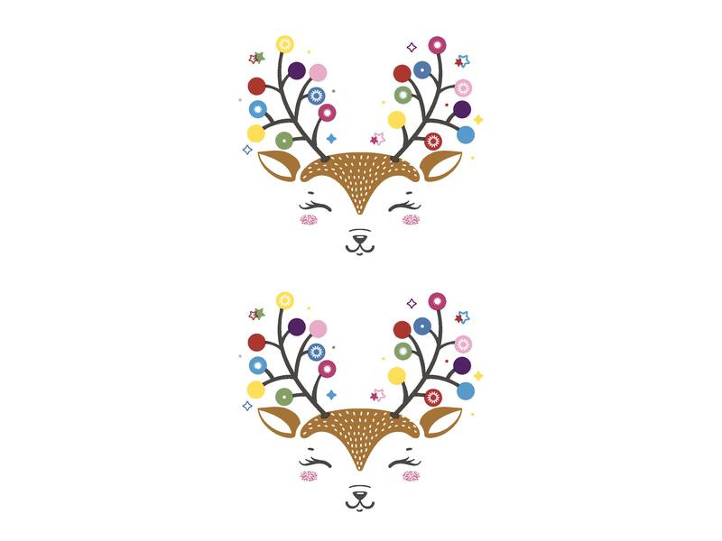 Paper + Design Taschentücher Colourful Deer 1 Päckchen à 10 Taschentücher