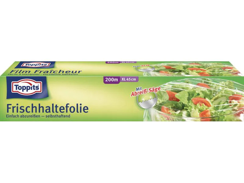 Toppits Frischhaltefolie XL 1 Stück, Transparent
