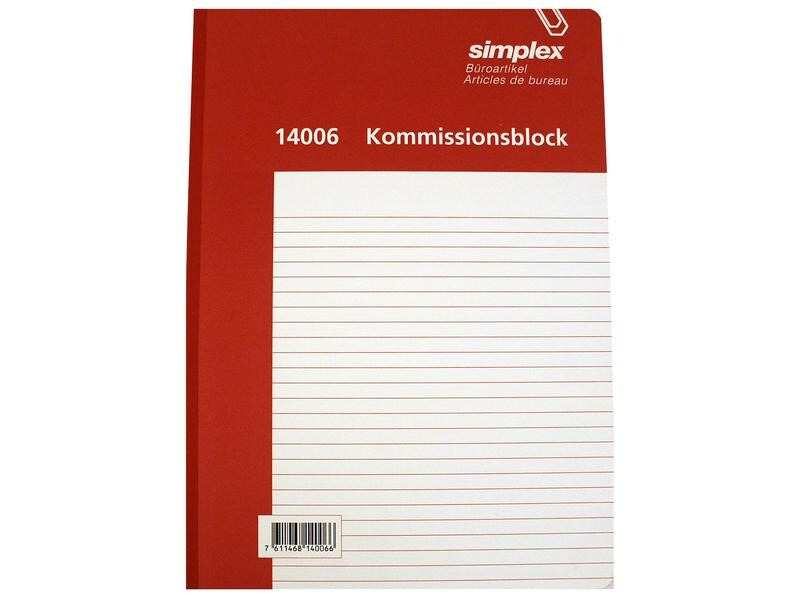 Simplex Durchschreibebuch A4 Kommissionsbuch