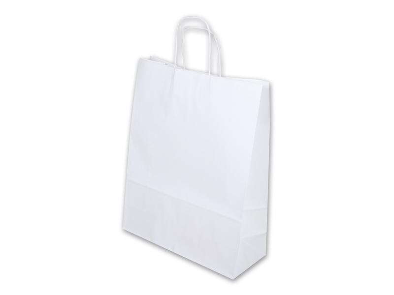 ELCO Geschenktasche 32 x 13 x 41, 50 Stück, Weiss