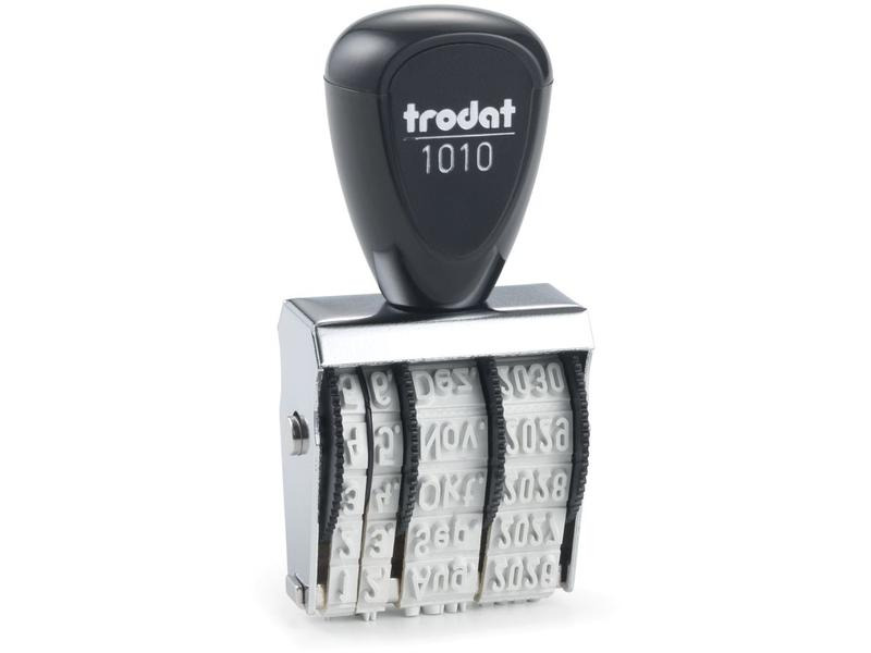 Trodat Wort- und Datumsstempel 1010 D 4 x 25 mm, Deutsch