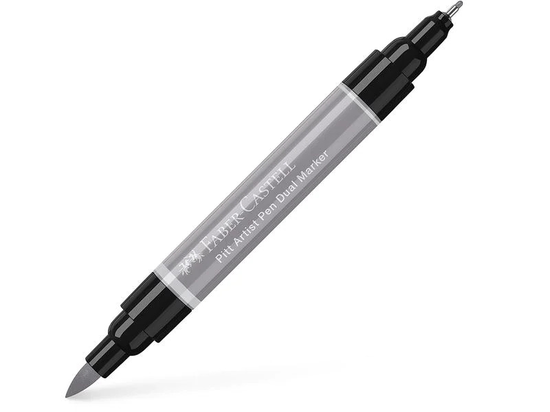Faber-Castell Tuschestift Pitt Artist Pen Dual Grau