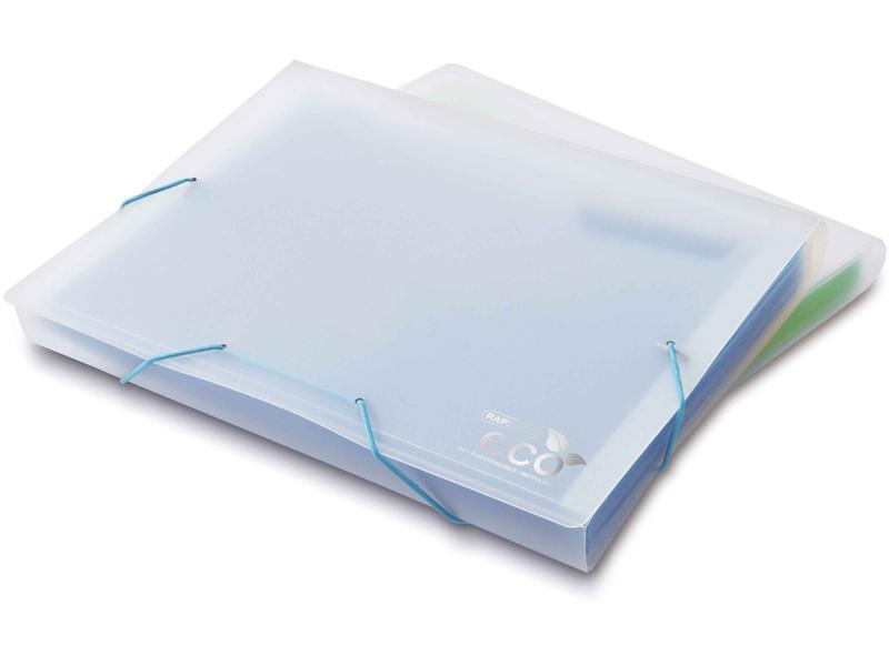 Rapesco Fächermappe Eco A4, 13-teilig, Transparent